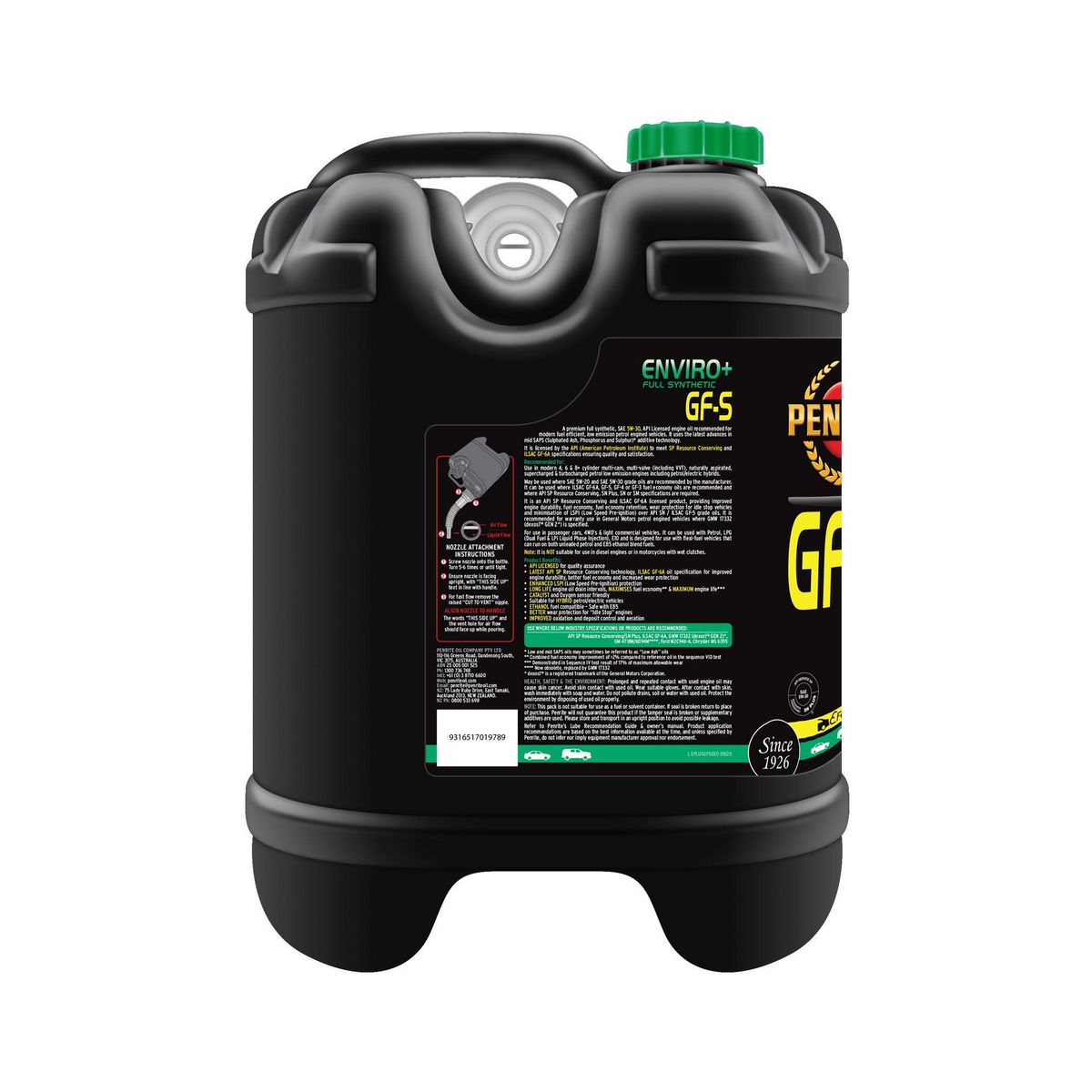 Penrite Enviro+ GF-5 5W-30 Engine Oil 20L - EPLUSGF5020