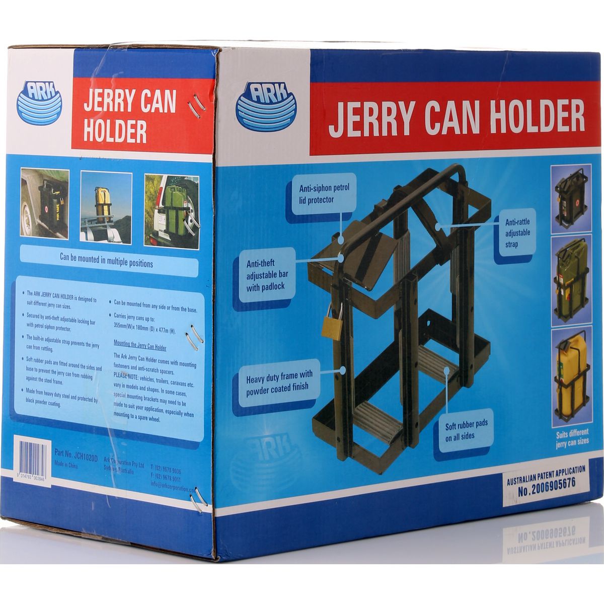 ARK Top Loading Jerry Can Holder - JCH1020D