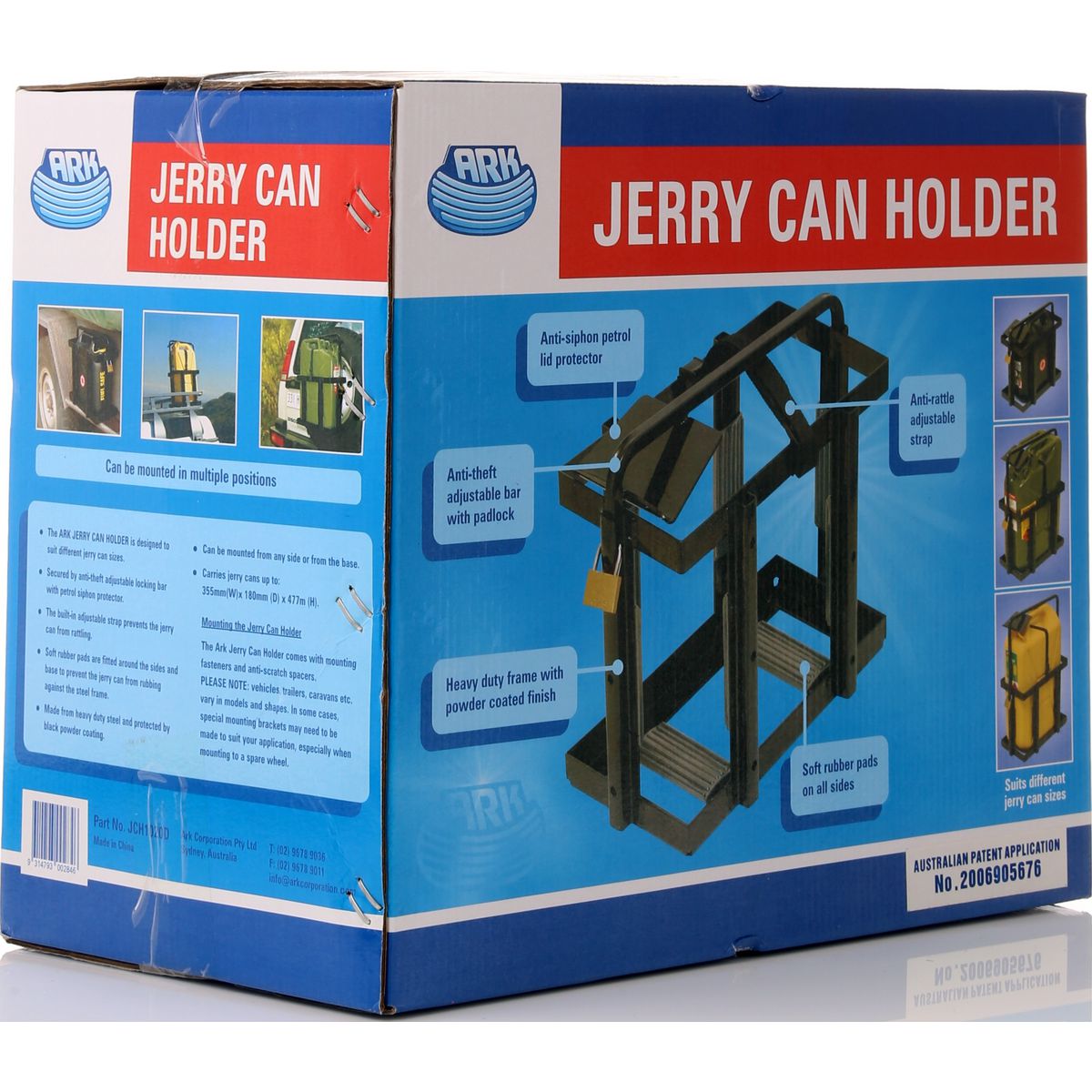 ARK Top Loading Jerry Can Holder - JCH1020D