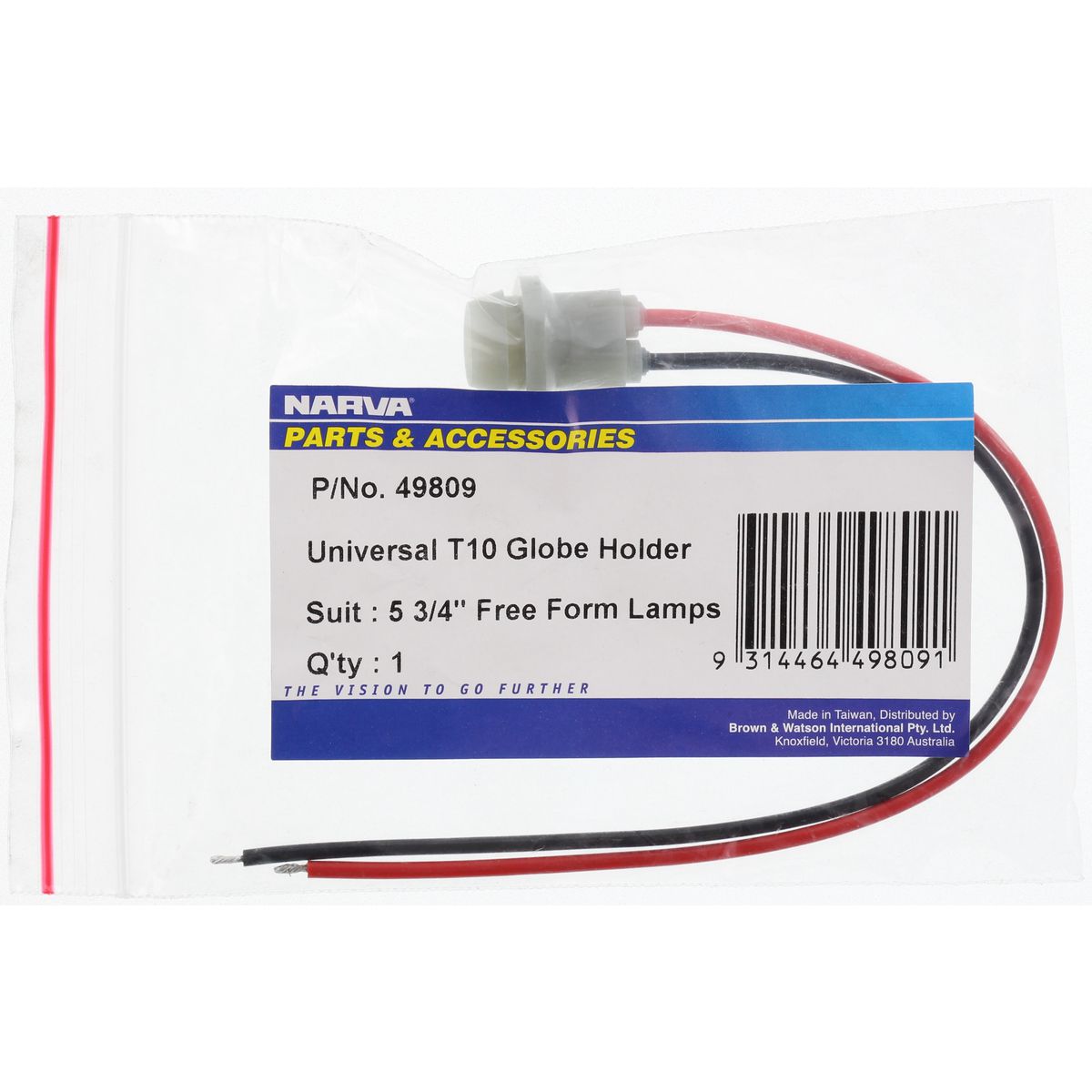 Narva Narva Globe Holder For T 10 Wedge Base 1Pce - 49809