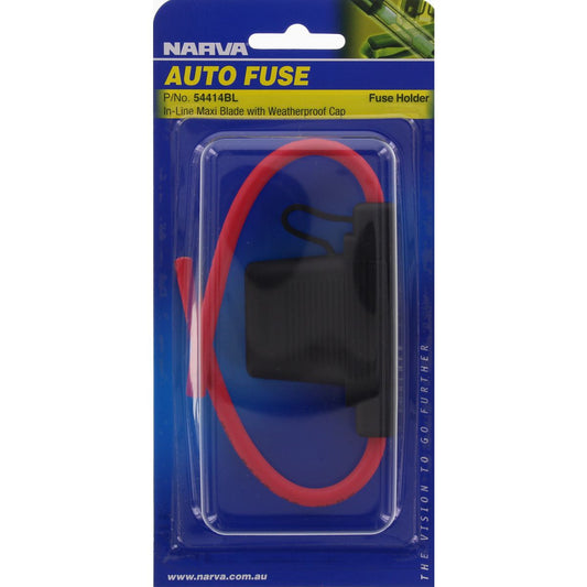 Narva In Line Maxi Blade Fuse Holder 1 Way 60A 1 Pack - 54414BL