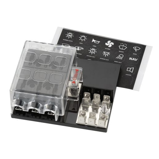 Narva Fuse Box Standard Blade 6 Way 25A 1 Pack - 54440
