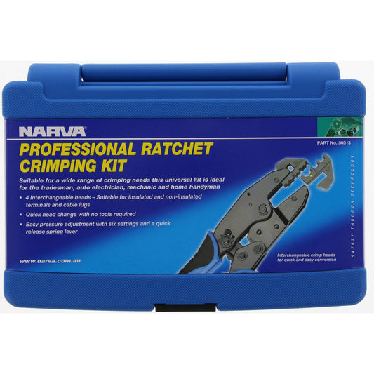 Narva Quick Change Ratchet Crimp Kit - 56513