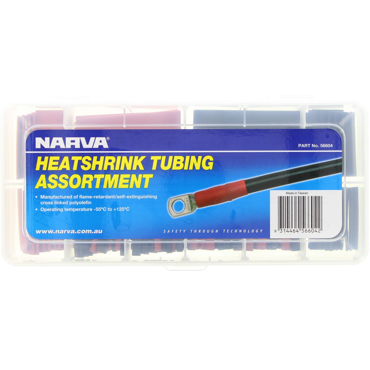 Narva 216 Piece Heatshrink Tubing Assortment - 56604