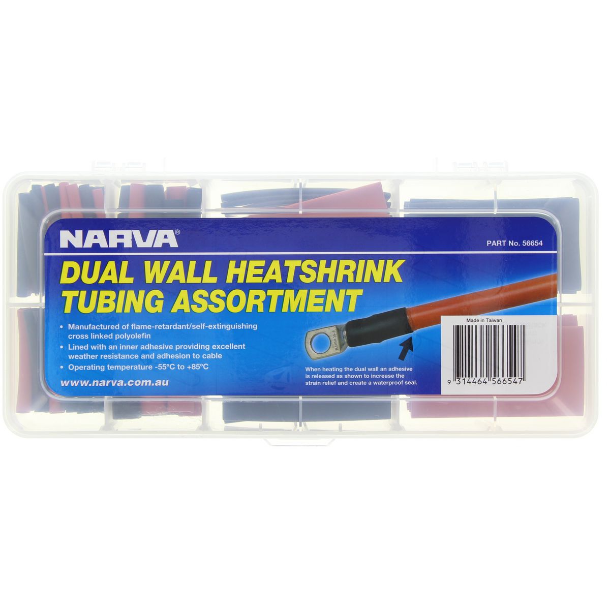 Narva Dual Wall Heat shrink Tubing Assortment 105pce - 56654