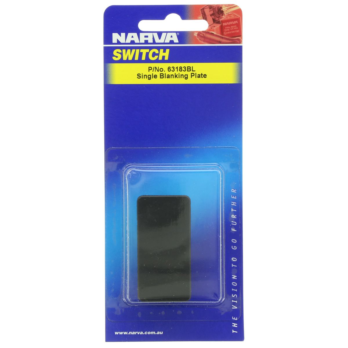 Narva Rocker Switch Blanking Plate - 63183BL