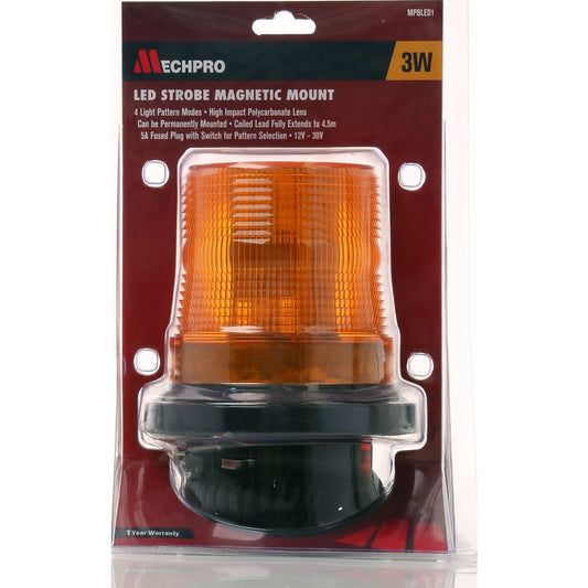 Mechpro Blue Beacon LED Amber 3Wx10 DC10-30V MPBLED1 - MPBLED1