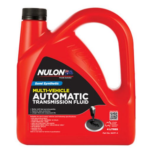 Nulon Automatic Transmission Fluid Semi Synthetic 4L - NATF-4