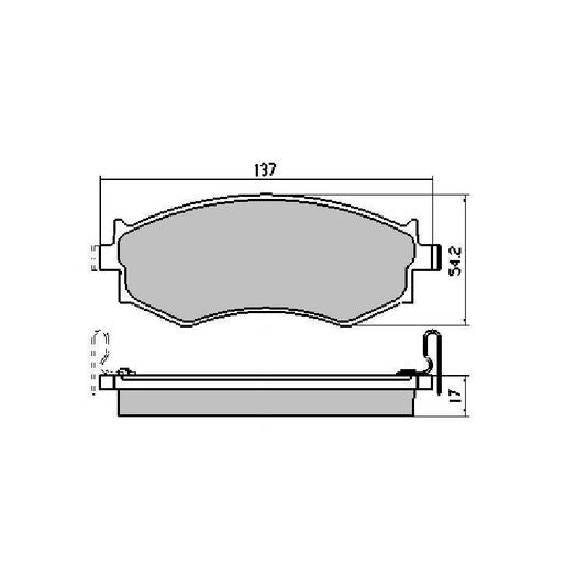 RDA GP Max Brake Pad Set Front - RDB1165