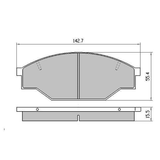 RDA GP Max Brake Pad Set Front - RDB318