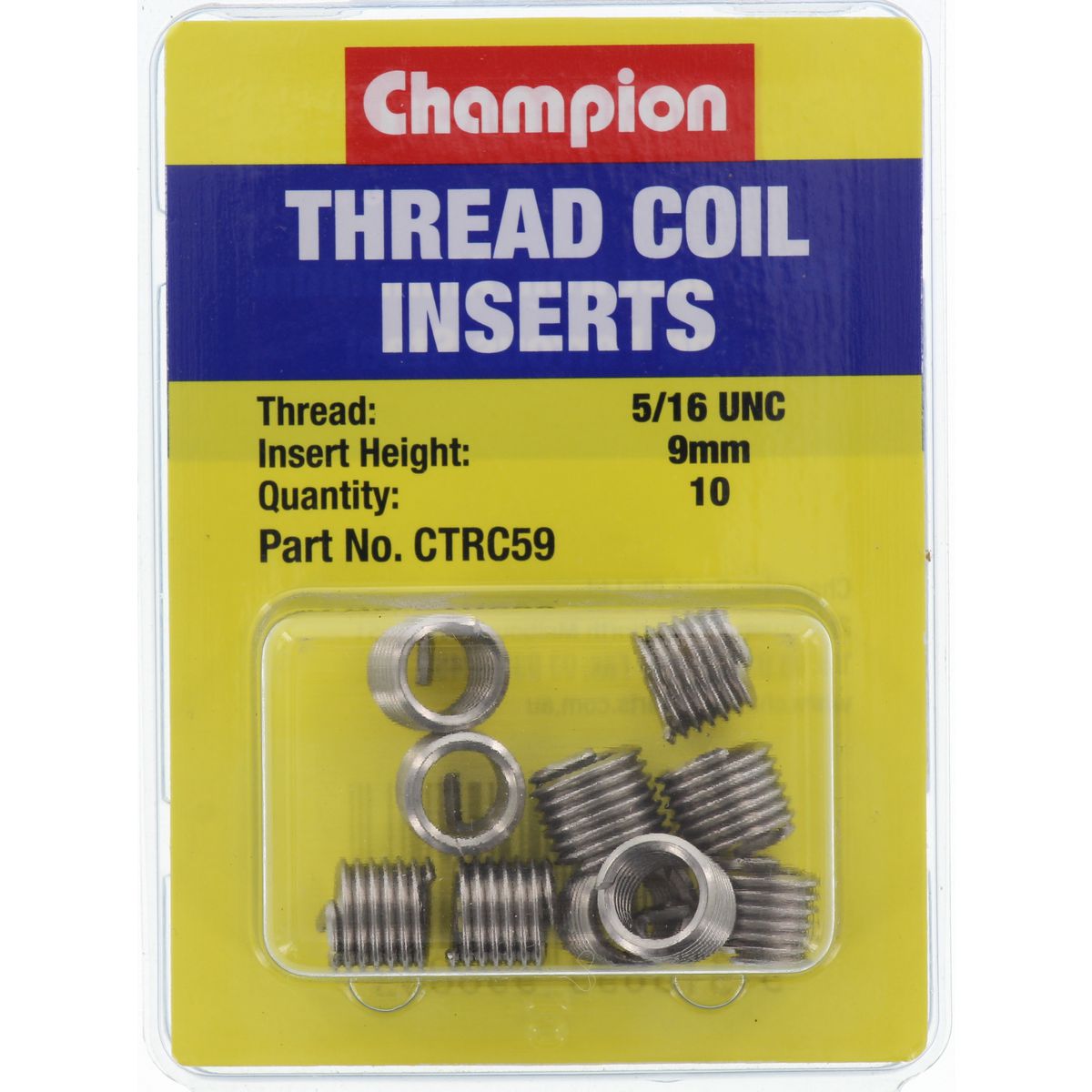 Champion Thread Insert Refills 5/16 UNC x 9mm - CTRC59