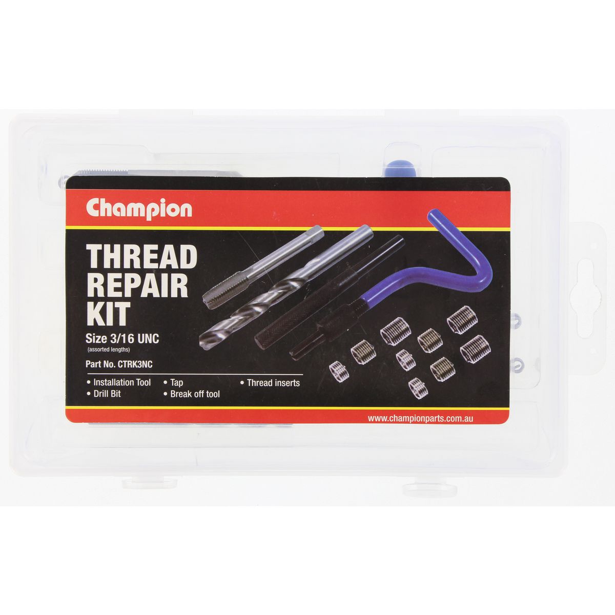 Champion Thread Repair Kit 3/16in UNC - CTRK3NC