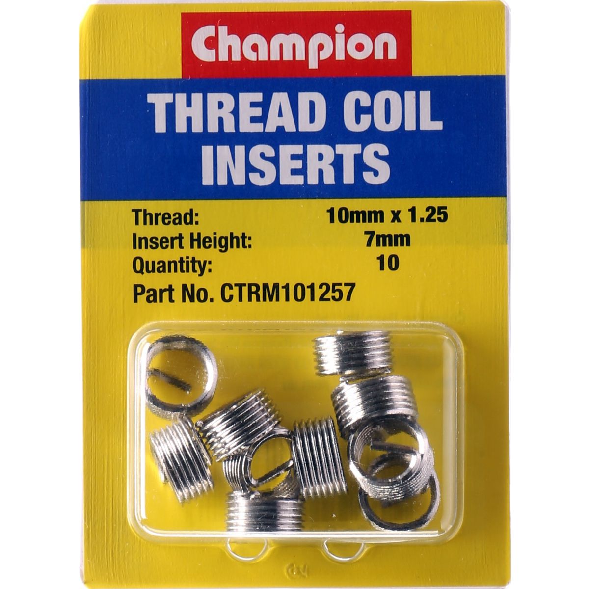 Champion Thread Insert Refills M10 x 1.25 x 7mm - CTRM101257