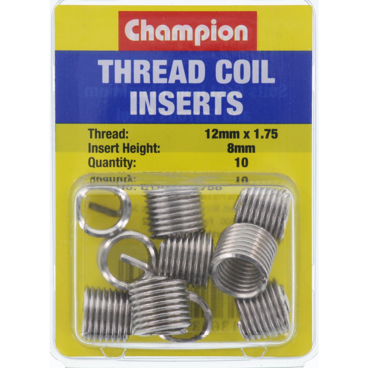 Champion Thread Insert Refills M12 x 1.75 x 8mm - CTRM121758