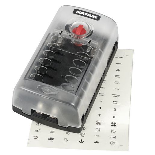 Narva Fuse Box Standard Blade 12 Way 120A 1 Pack - 54450BL