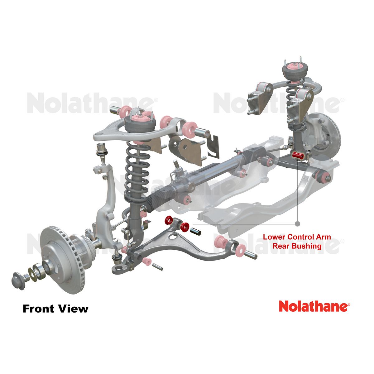 Nolathane Front Lower Control Arm Inner Rear Bushing Kit - 45702