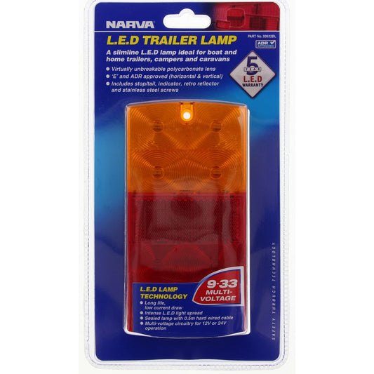 Narva Stop/Tail/Indicator Light LED 9 to 33V - 93632BL