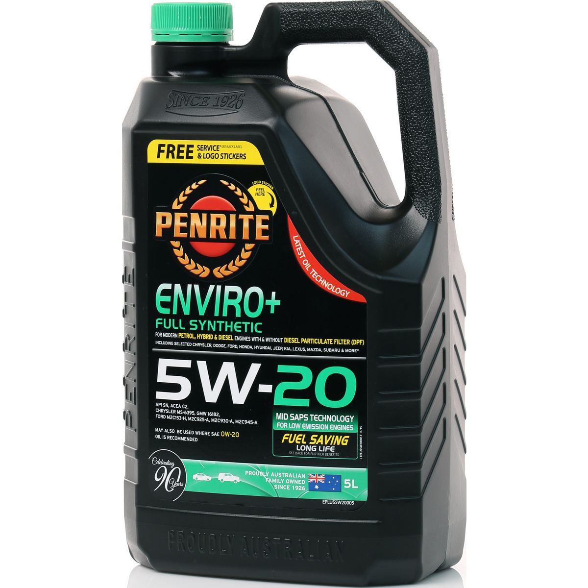 Penrite Enviro+ 5W-20 Engine Oil 5L - EPLUS5W20005