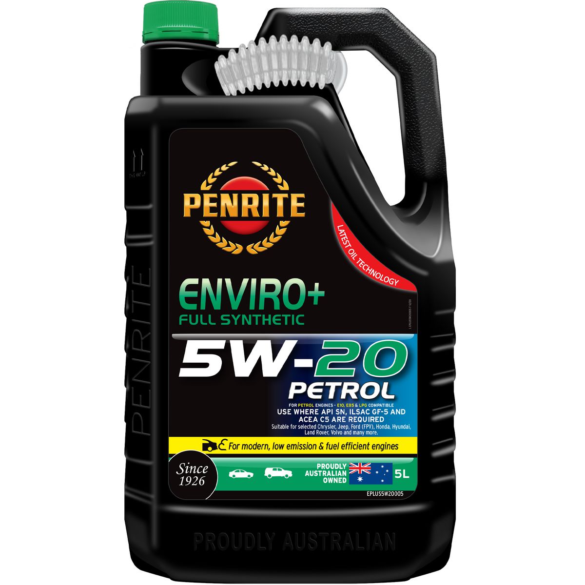 Penrite Enviro+ 5W-20 Engine Oil 5L - EPLUS5W20005