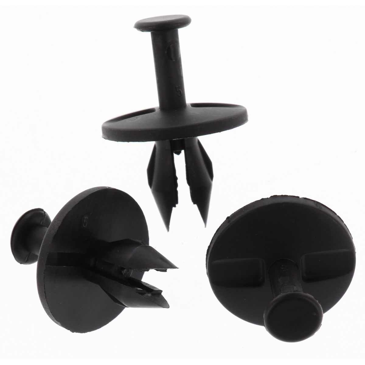 Champion Push Rivet  Black Len: 18mm Hole: 10mm Head: 25mm - TF64