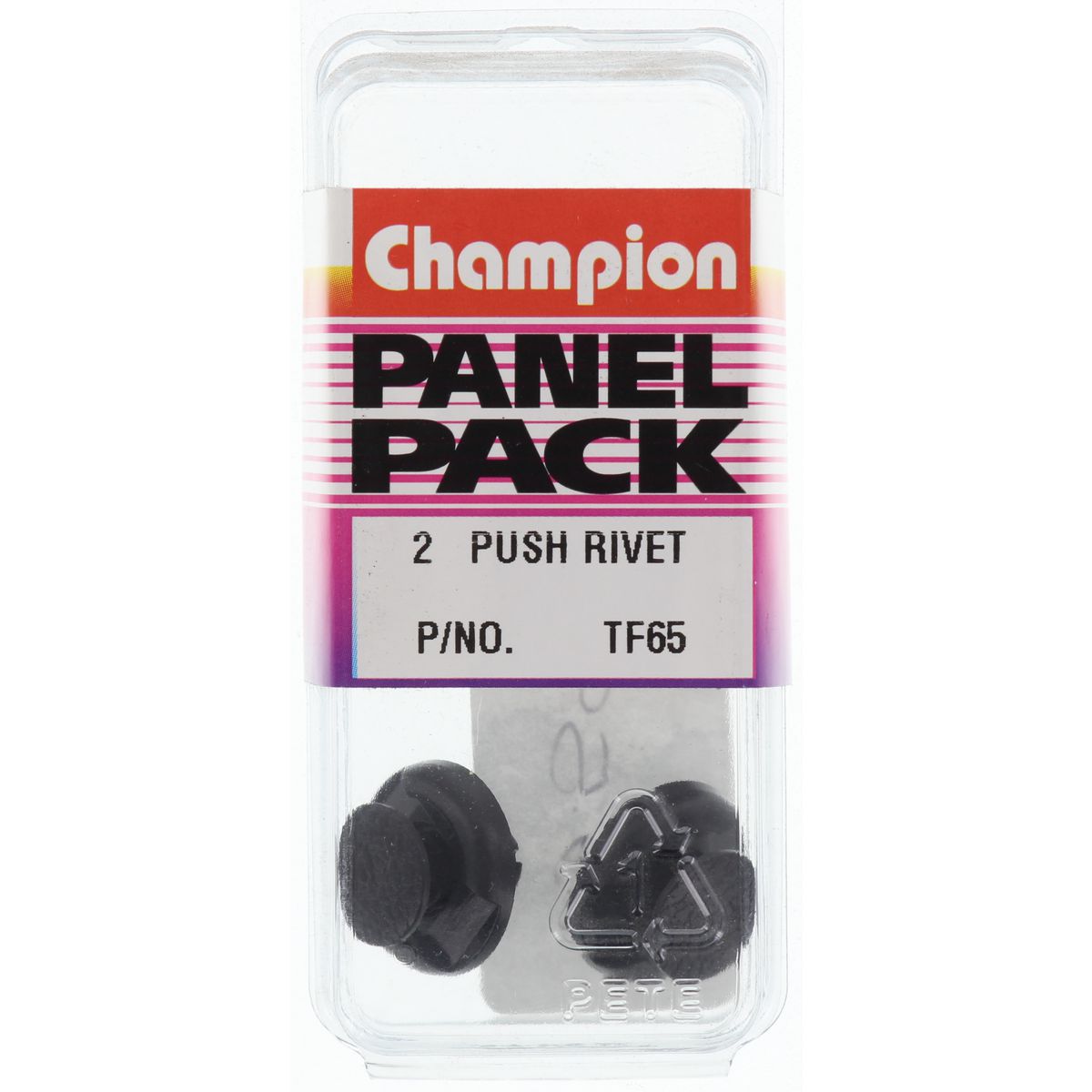 Champion Push Rivet Black Len:7mm Hole:7mm Head:18mm - TF65