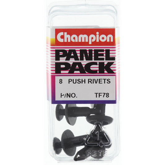 Champion Screw Type  Black Len: 18mm Hole: 6mm Head: 15mm - TF78