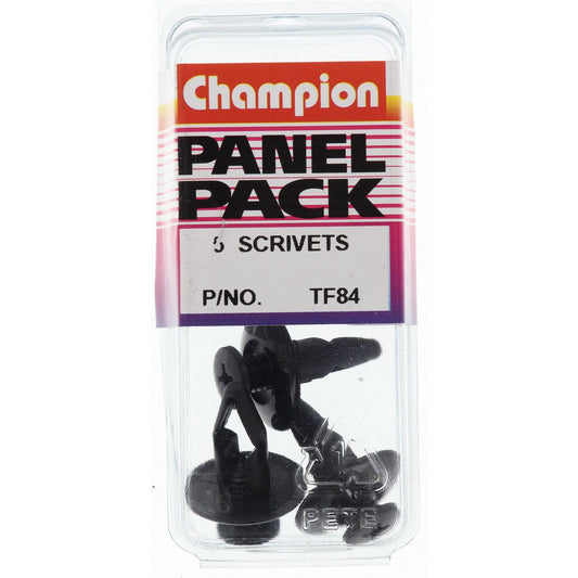 Champion Scrivet  Black Len: 18mm Hole: 8mm Head: 20mm - TF84