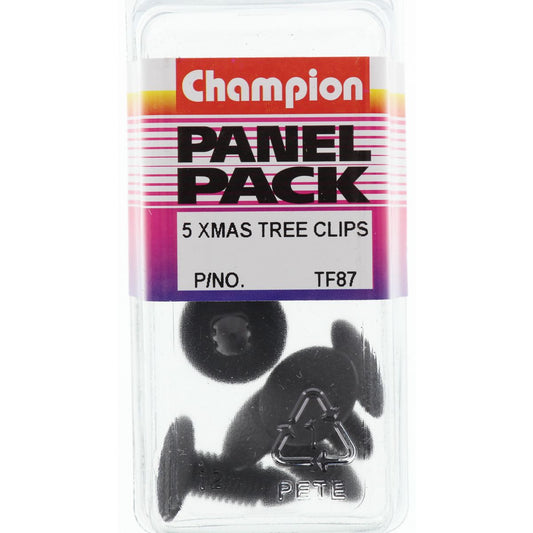 Champion Xmas Tree Clip  Black Len: 23mm Stem Dia: 7mm Head: 18mm - TF87