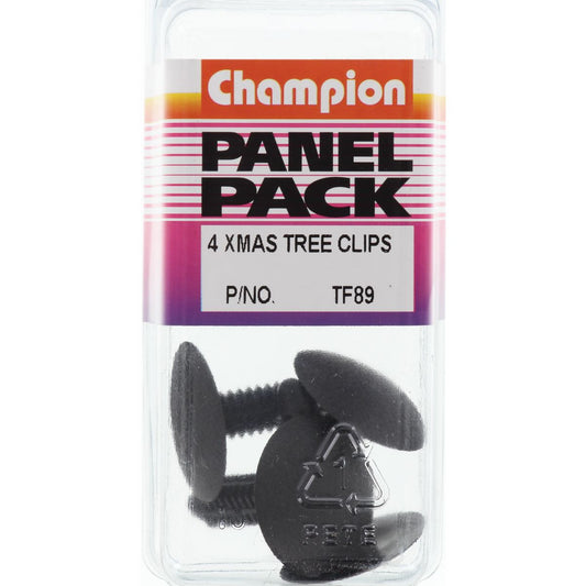 Champion Xmas Tree Clip  Clear Len: 32mm Hole: 8mm Head: 25mm - TF89