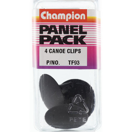 Champion Canoe Clip  Black Len: 17mm Hole: 7mm Head: 30mm - TF93