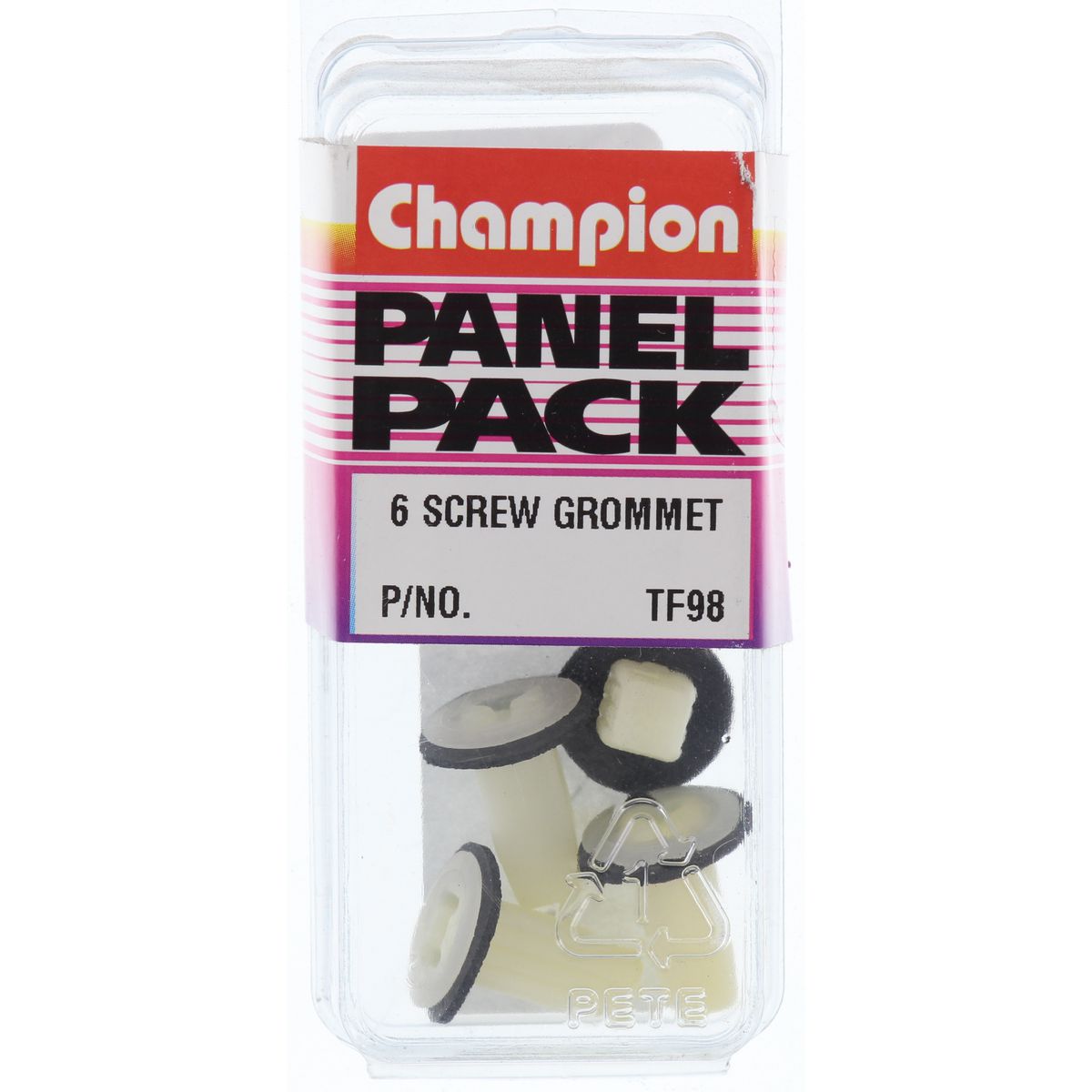 Champion Screw Grommet  Clear Len: 18mm Hole: 7mm Head: 13mm - TF98