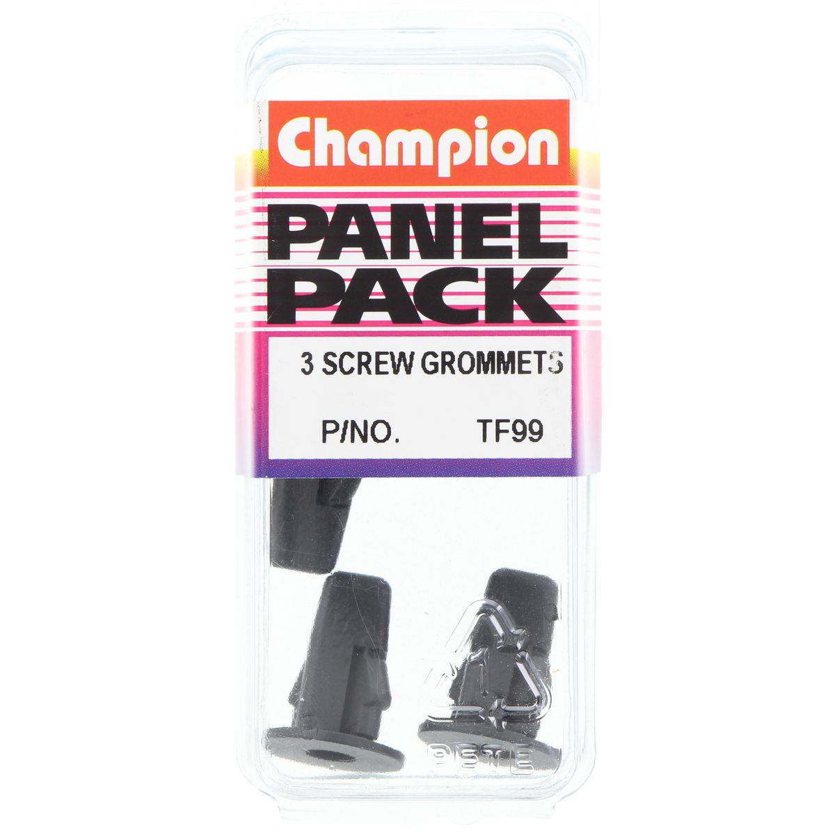 Champion Screw Grommet  Black Len: 18mm Screw Size: 5.5mm Head: 16mm - TF99