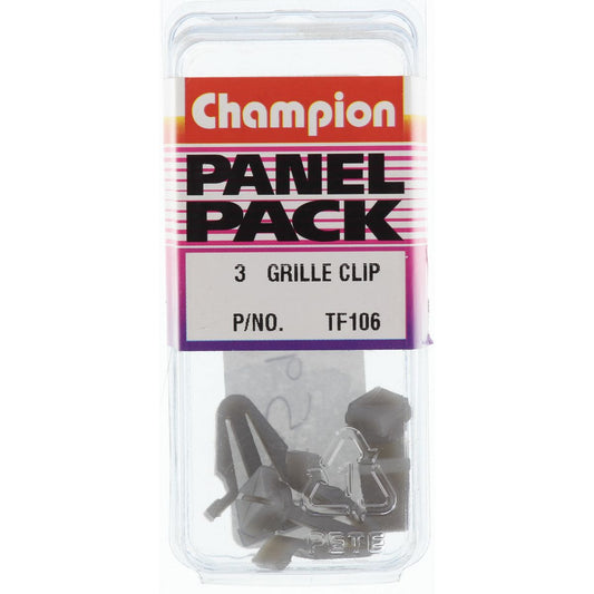 Champion Grille Clip  Clear Grey - TF106