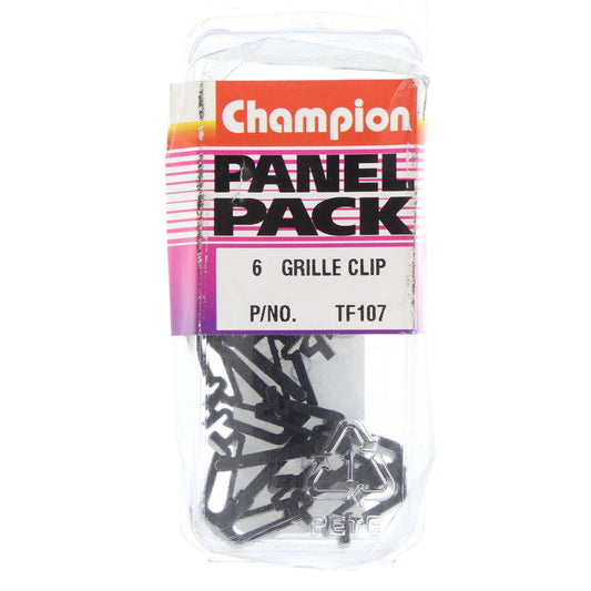 Champion Grille Clip  Black Len: 23mm Width: 13mm - TF107