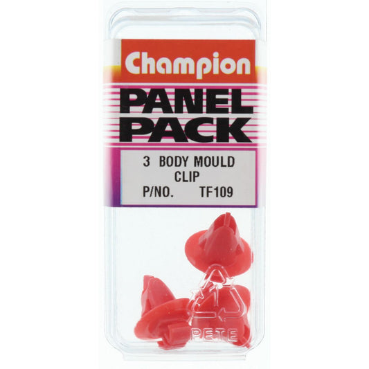 Champion Body Mould Clip  Red Len: 13mm Head: 17mm - TF109
