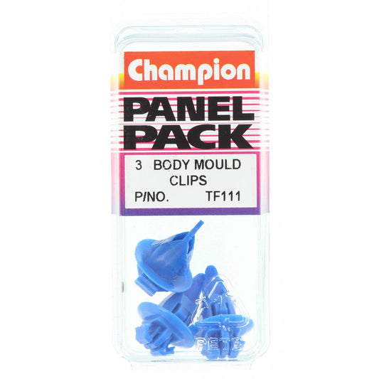 Champion Body Mould Clip  Blue Len: 17mm Head: 17mm - TF111