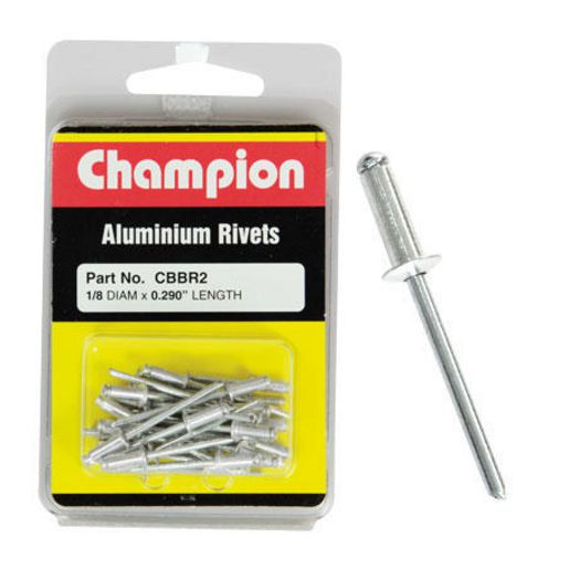 Champion Blister Assortment Rivet Blind Aluminium 3.2x7.37mm - CBBR2