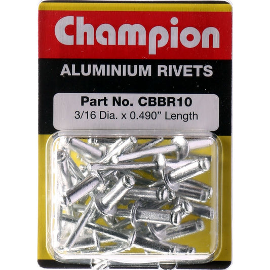 Champion Blister Assortment Rivet Blind Aluminium 4.8x12.50mm - CBBR10
