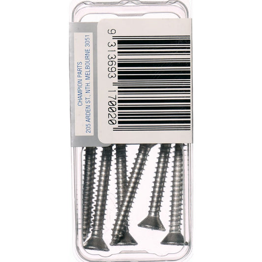 Champion Self Tapper Screw CSK Phillips Stainless Steel 4.8x38mm 316/A4 - CSP99