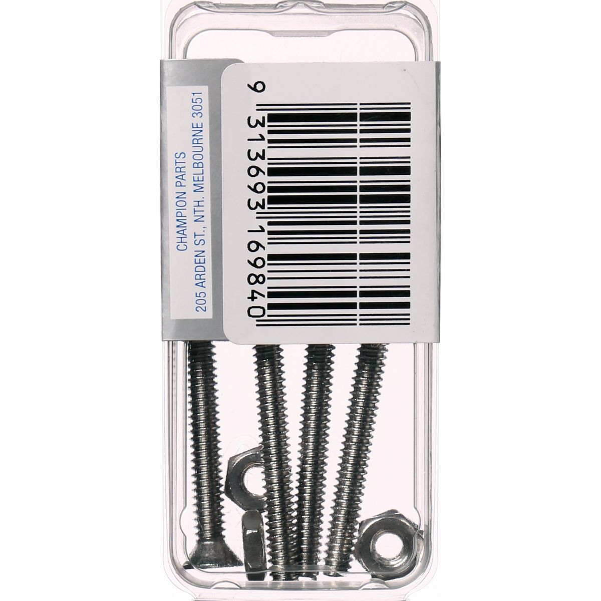 Champion Machine Screw & Nut CSK Phillips Stainless Steel 3/16inx2in 316/A4 - CSP81