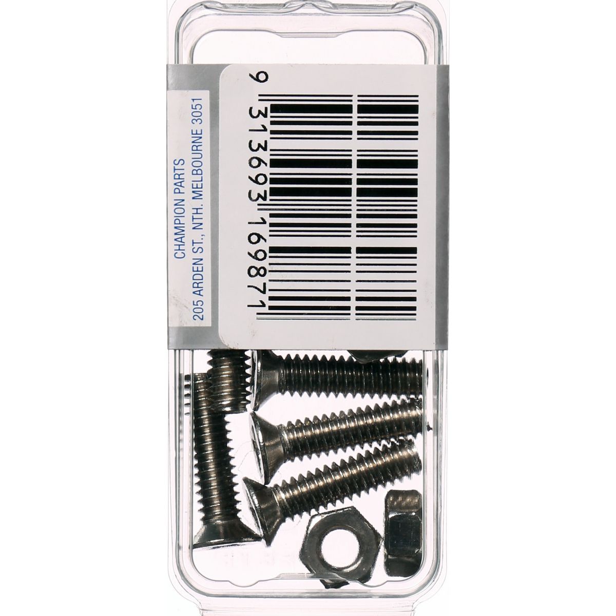 Champion Machine Screw & Nut CSK Phillips Stainless Steel 1/4inx1 316/A4 - CSP84