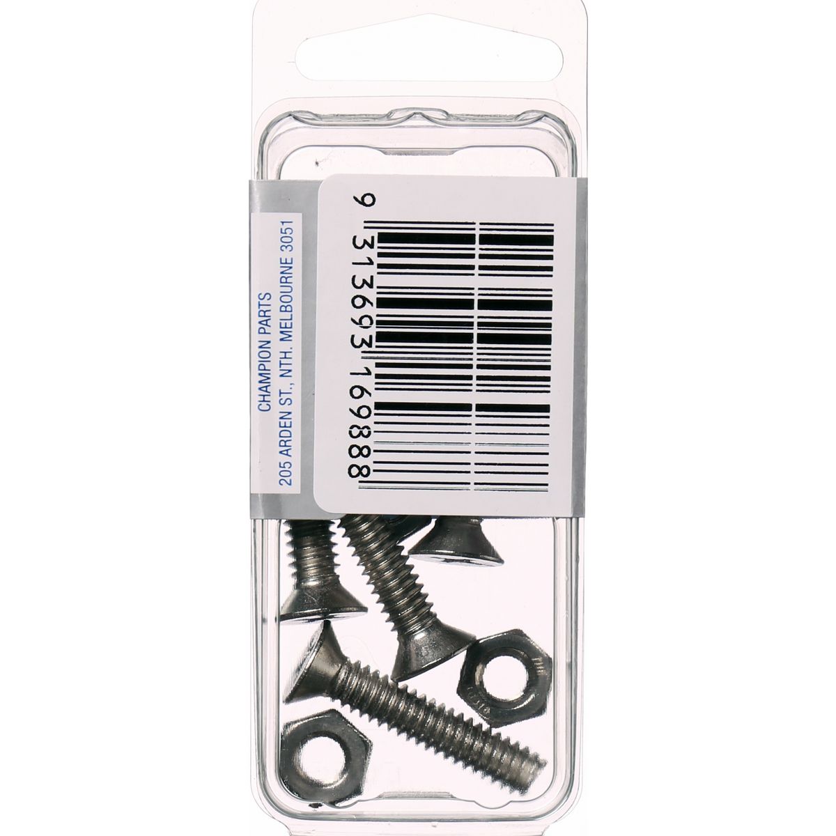 Champion Machine Screw & Nut CSK Phillips Stainless Steel 1/4inx1 1/4in 316/A4 - CSP85