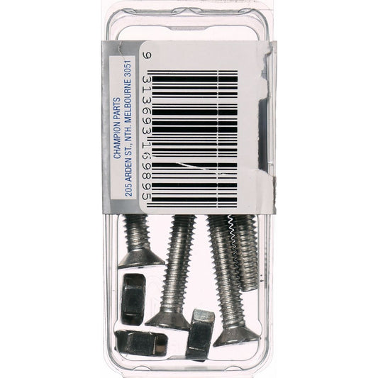 Champion Machine Screw & Nut CSK Phillips Stainless Steel 1/4inx1 1/2in 316/A4 - CSP86