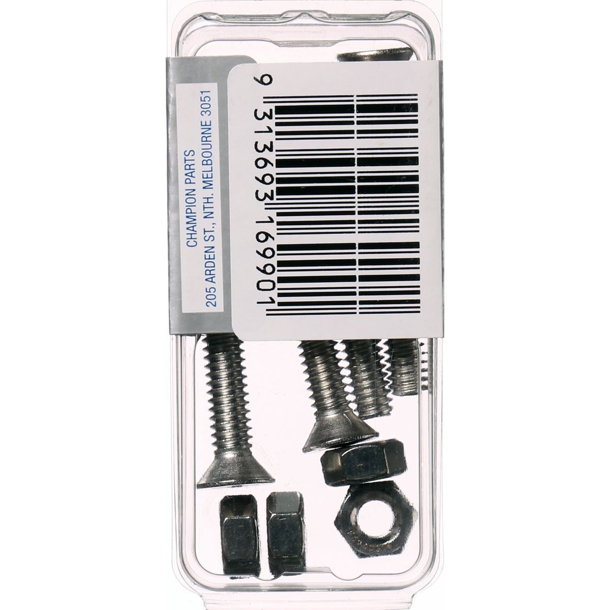 Champion Machine Screw & Nut CSK Phillips Stainless Steel 1/4inx2in 316/A4 - CSP87