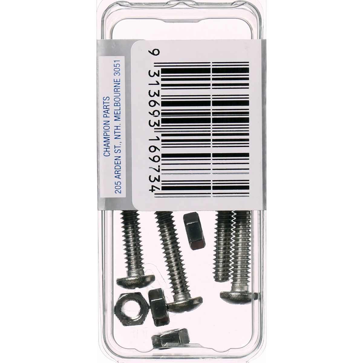 Champion Machine Screw & Nut Pan Phillips Stainless Steel 3/16inx2in 316/A4 - CSP70