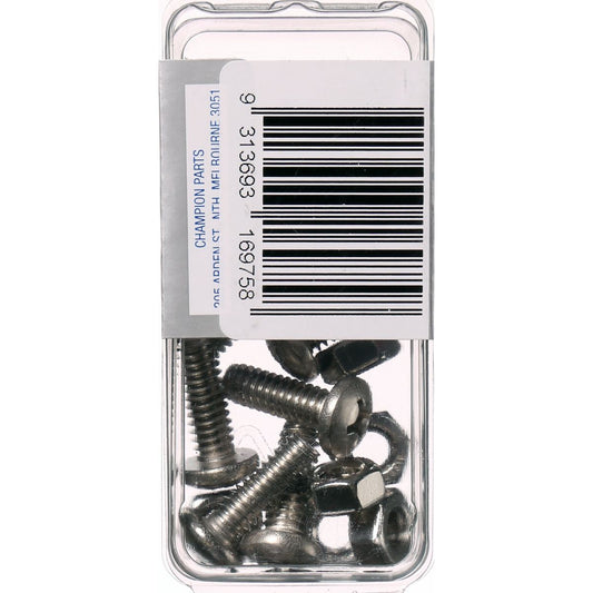 Champion Machine Screw & Nut Pan Phillips Stainless Steel 1/4inx3/4in 316/A4 - CSP72