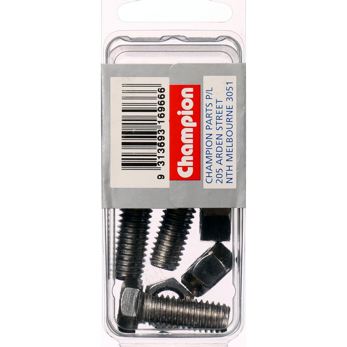 Champion Hex Set Screw & Nut Stainless Steel 3/8inx1in UNC 316/A4 - CSP63