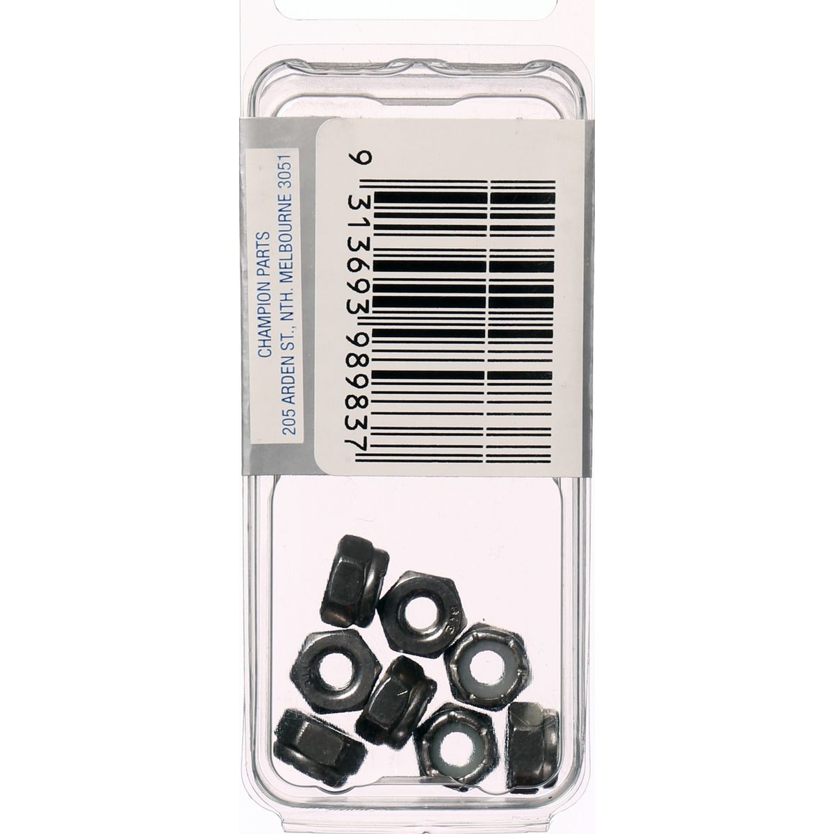 Champion Hex Nut Self Locking Nylon Insert Stainless Steel 3/16in UNC 316/A4 - SLN316