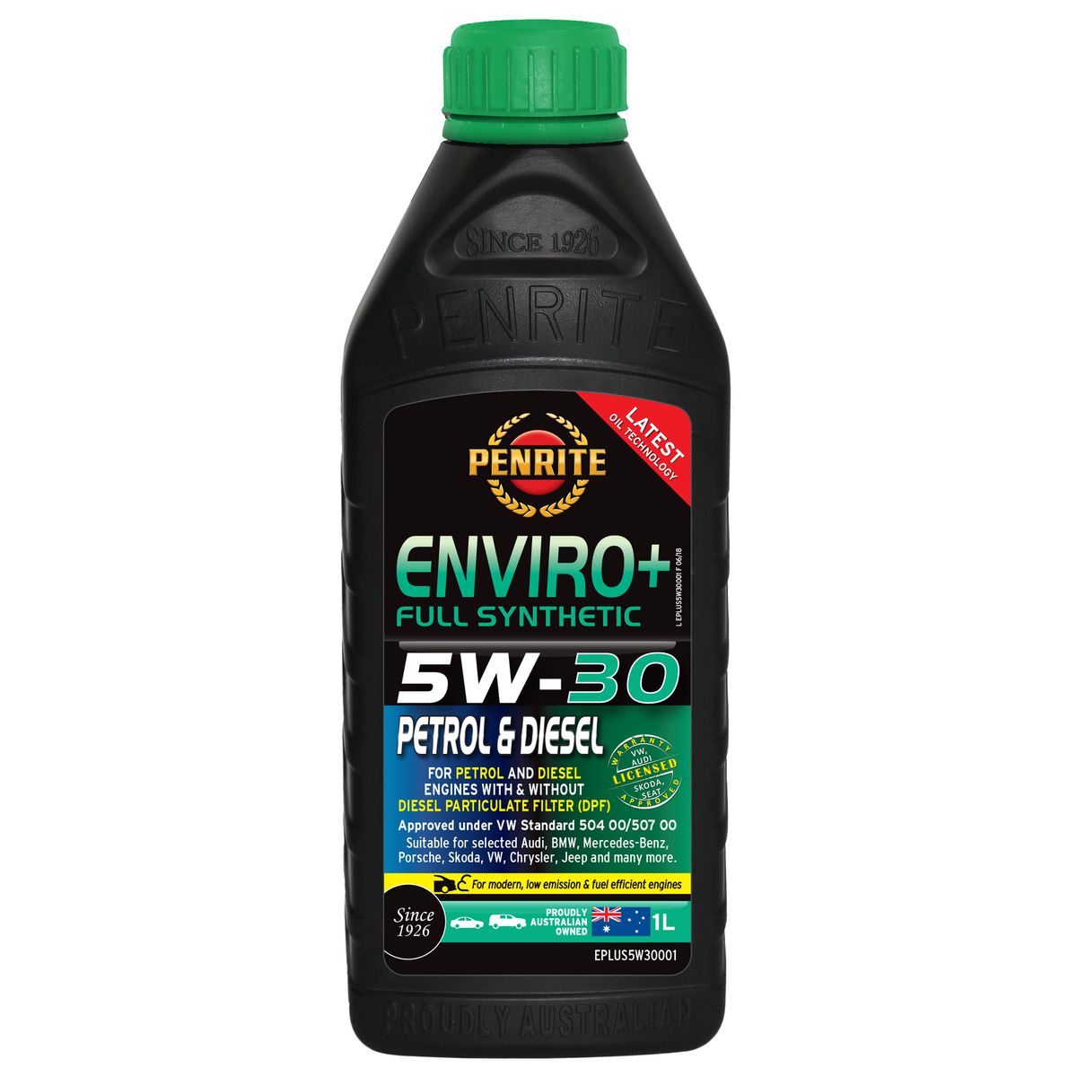 Penrite Enviro+ 5W-30 Engine Oil 1L - EPLUS5W30001