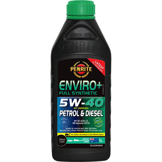 Penrite Enviro+ 5W-40 Engine Oil 1L - EPLUS5W40001